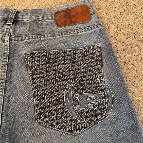 PHAT FARM Baggy Y2K Hip Hop Streetwear Embroidered Jorts Shorts - Picture 8 of 14